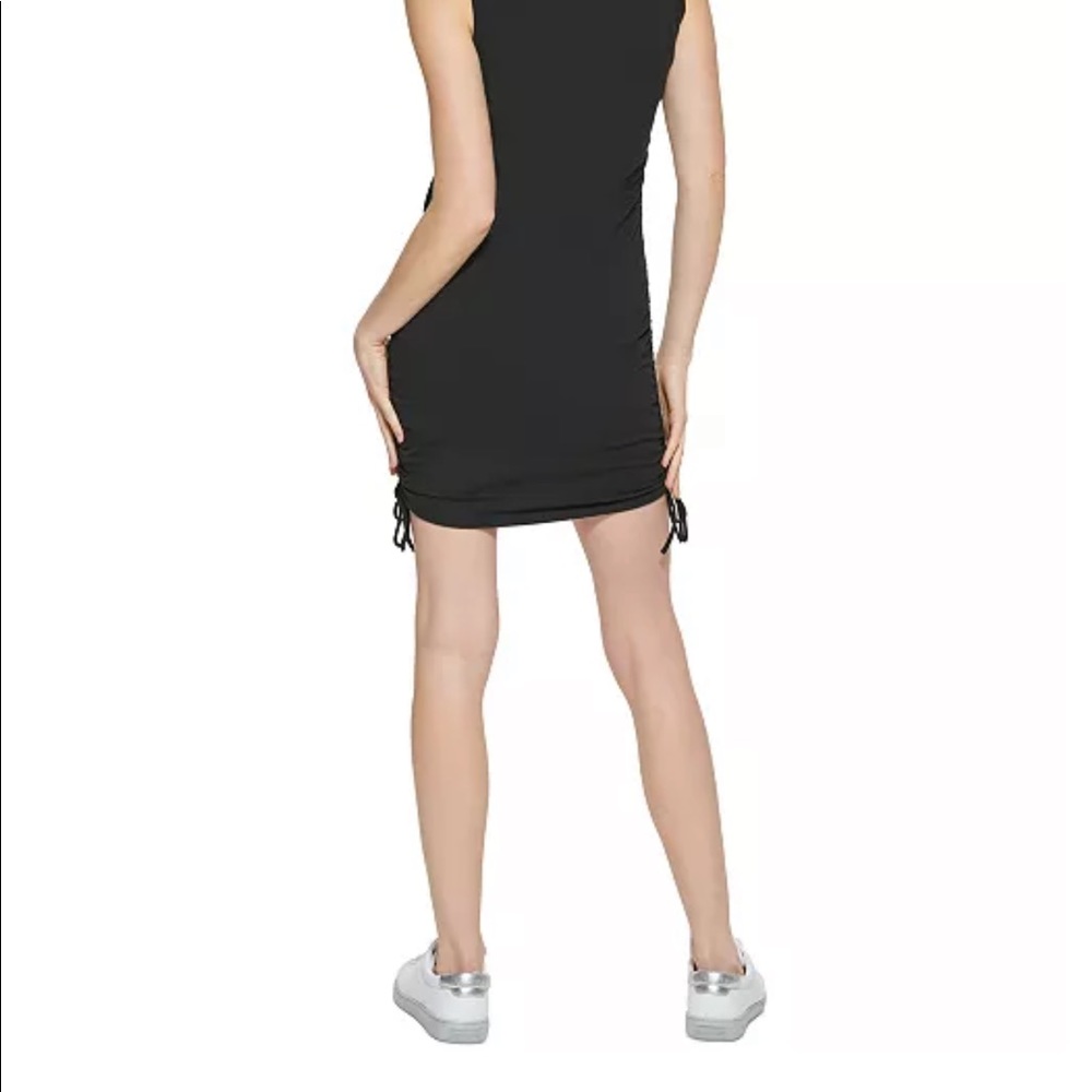 Calvin Klein tan/ cream colored sleeveless cinch dress - Picture 4 of 4